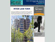 Tablet Screenshot of myerlaw.com